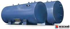 Industrial indirect heated water heater «Nevsky» AVP 500-10 000 litres. Type of installation: Horizontal. 